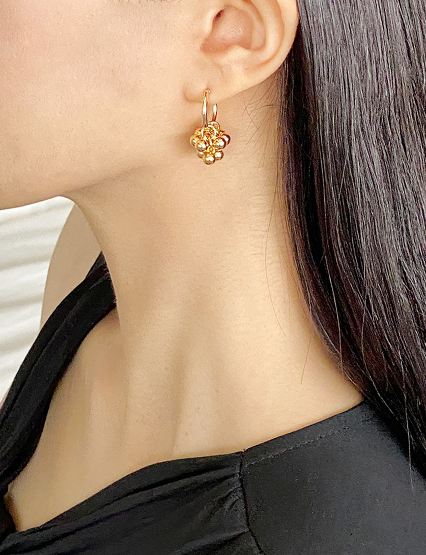[당일출고] Gold bubble earrings