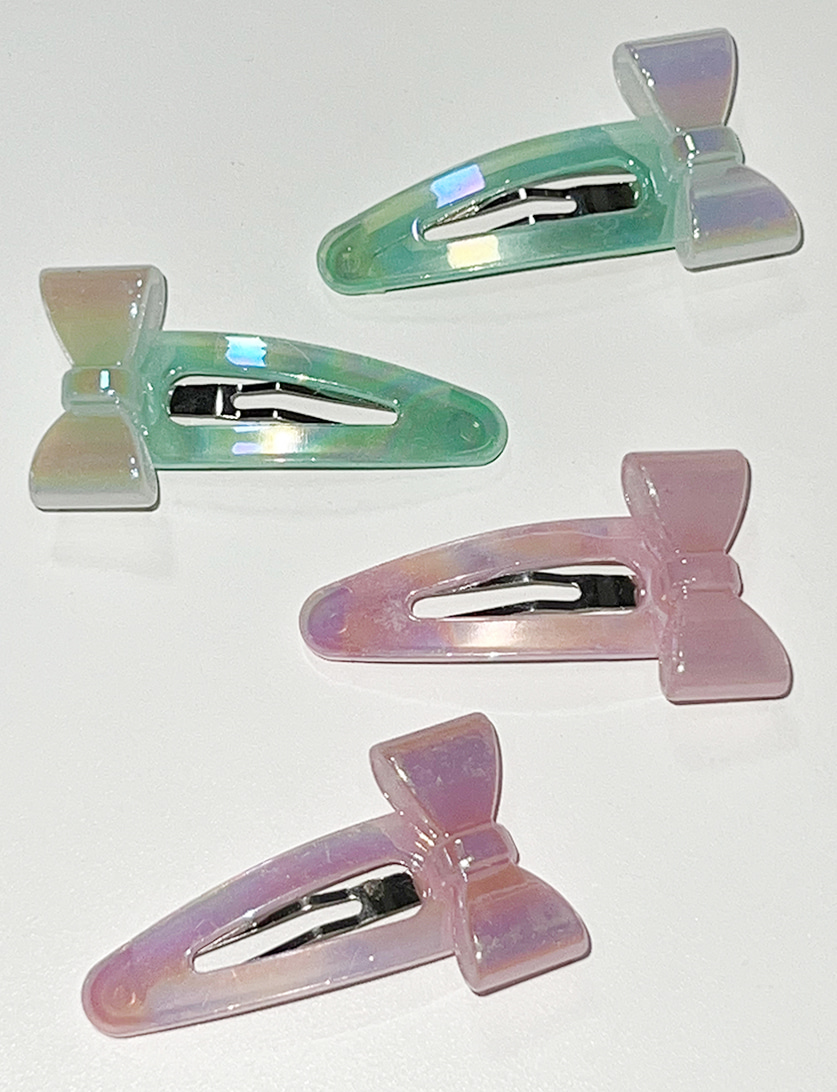 [당일출고] Acrylic ribbon hairpin set 2color