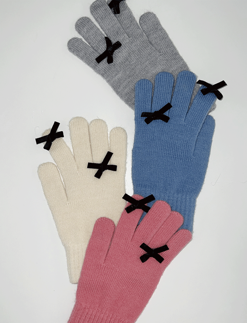 [당일출고] Sweetie Ribbon Gloves 4color