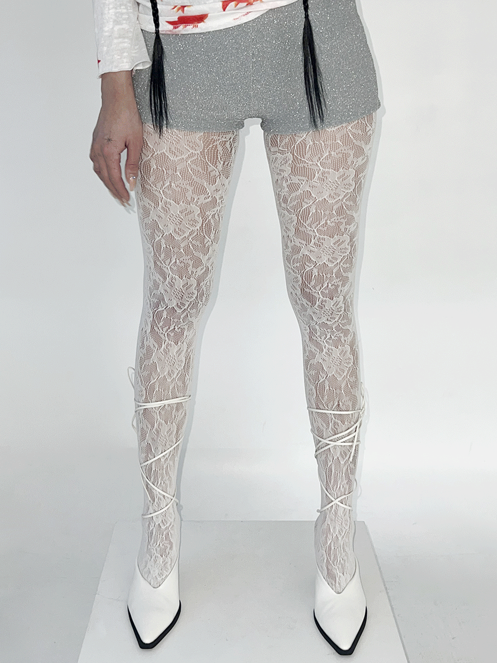 [당일출고] Dressy lace stockings 4color
